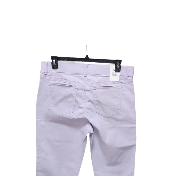 Gloria Vanderbilt Pull On Capri Jeans High Rise Shape Effect Stretch Purple 16 - Picture 12 of 14